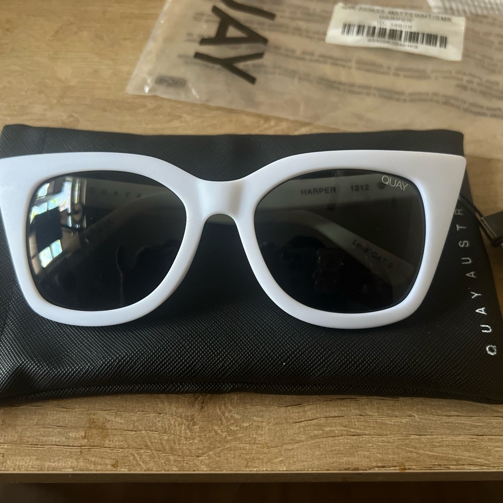 Quay White Sunglasses